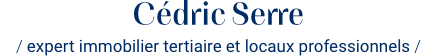 Cédric Serre - expert immobilier tertiaire et locaux profesionnels